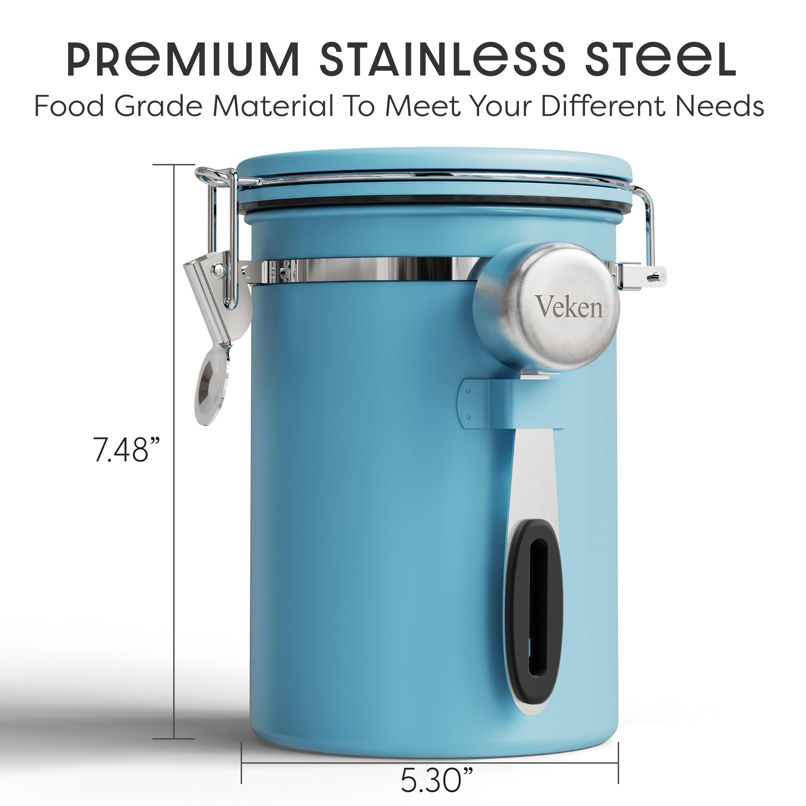 Veken coffee canister date tracker helps manage freshness and timing