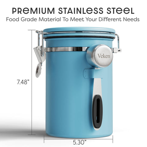 Veken coffee canister date tracker helps manage freshness and timing