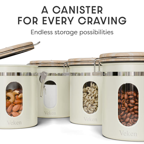 Veken airtight lid minimizes exposure and preserves flavor