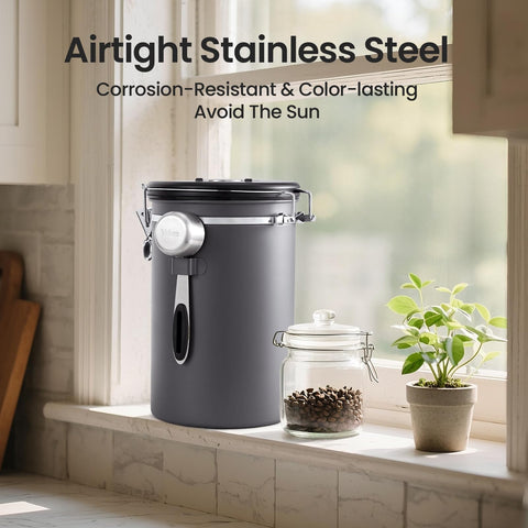Veken multi-storage canister holds coffee sugar tea and more