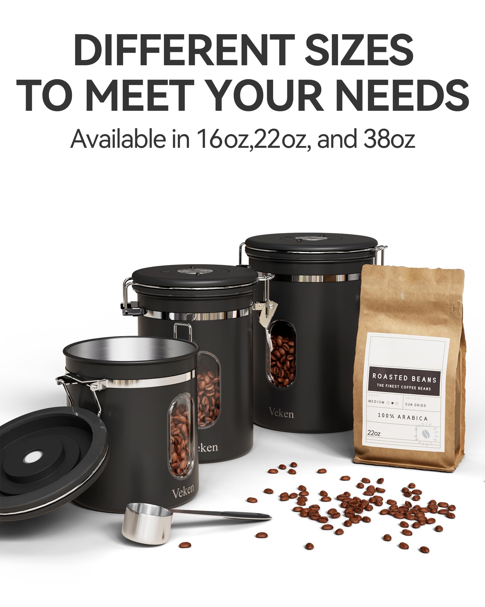 Veken scale line enables precise measurement for your brew