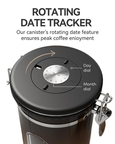 Veken coffee canister silicone seal ensures airtight protection for daily use.