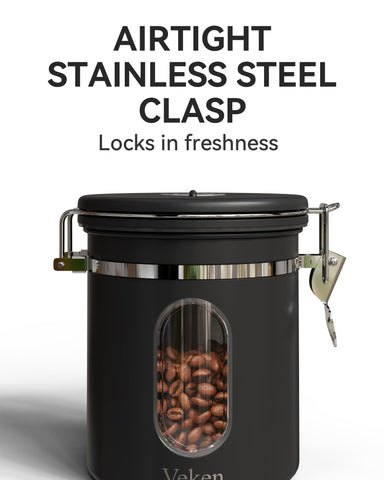 Veken 304 stainless steel construction for durable, long-lasting freshness
