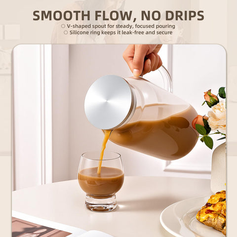 Vekonn large-capacity pitcher holds up to 3.8 liters for family use.