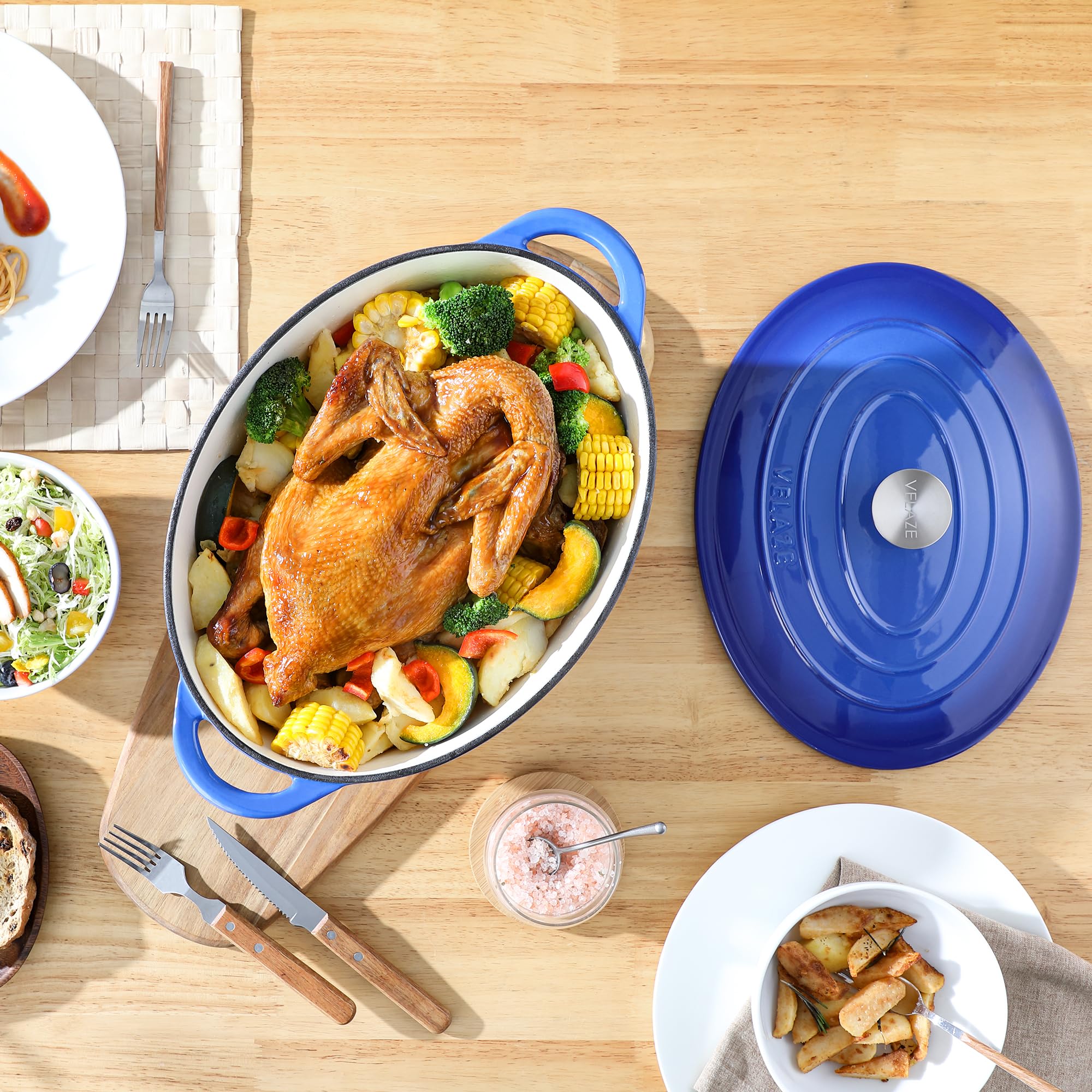 Velaze durable cast iron suited for family meals and daily use