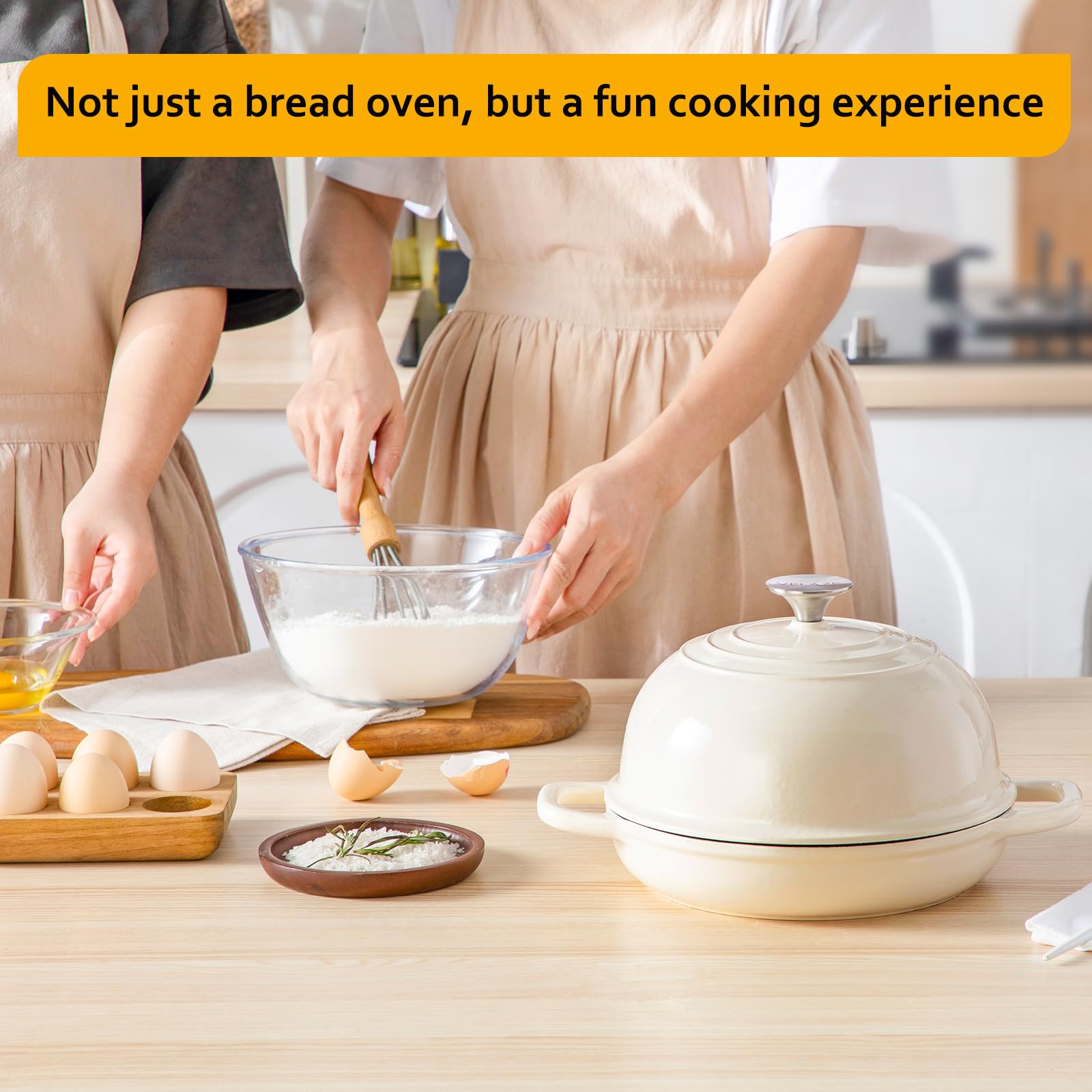 Velaze 5qt oven-to-table presentation for family meals