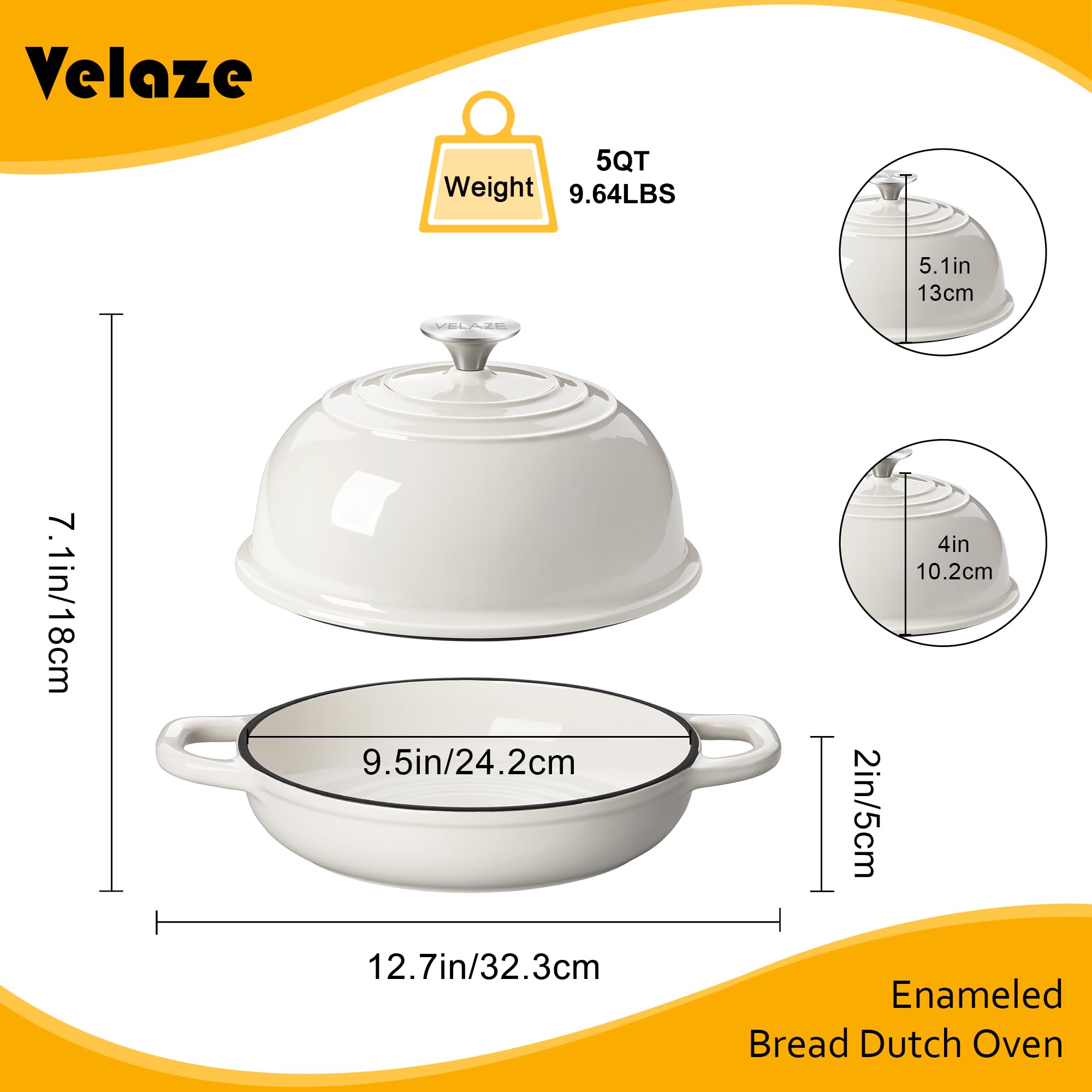 Velaze sourdough bread baking in the Dutch oven yields crisp crust