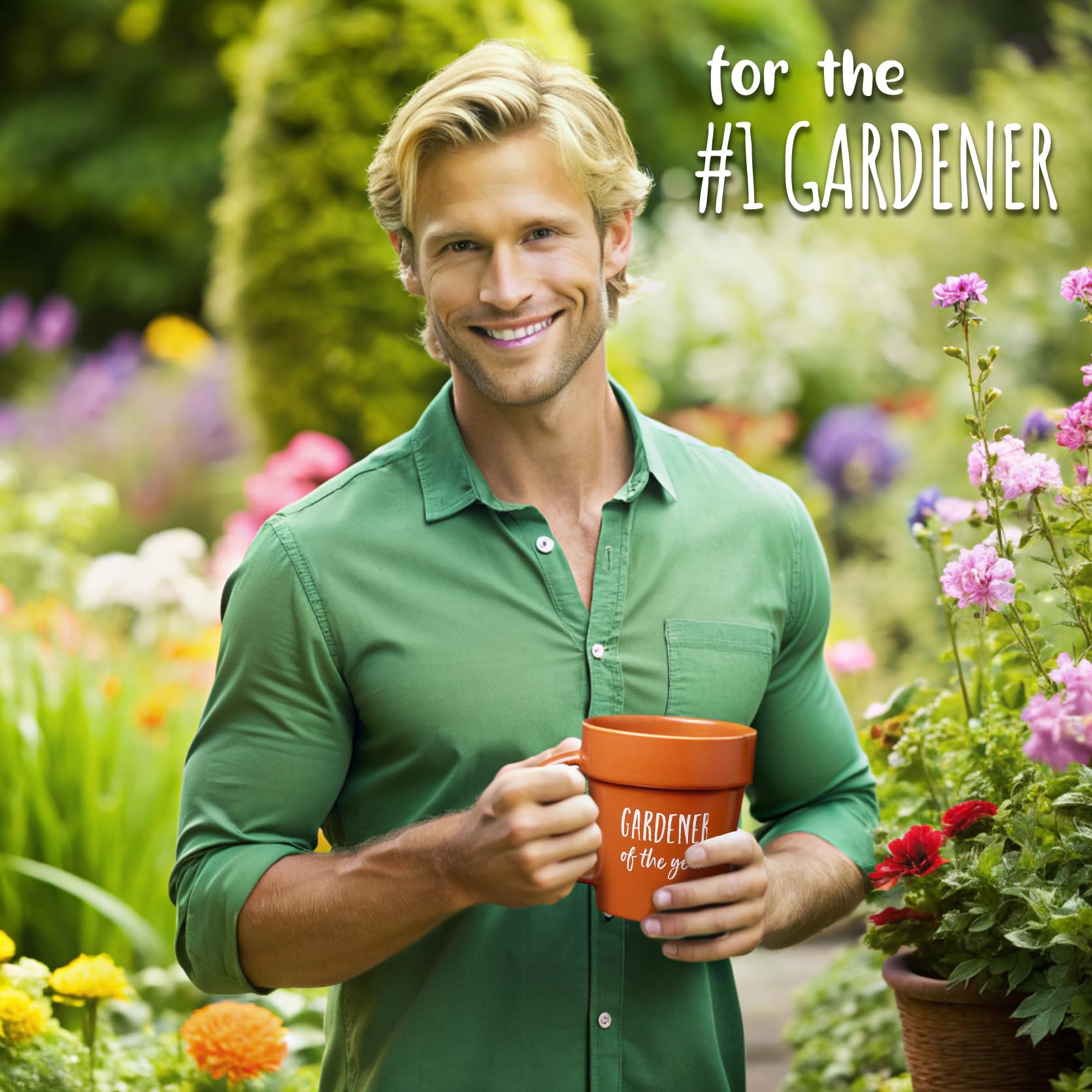 VELENTI Gardener ceramic mug durable and easy to clean for everyday use.