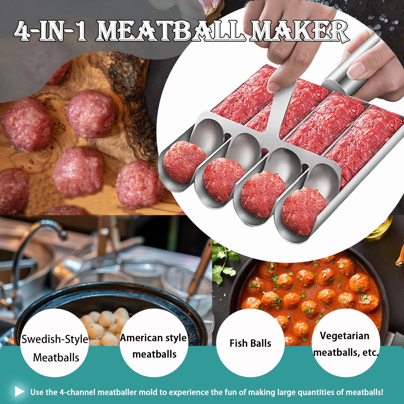 VEMJO multi-flavor capability supports beef, chicken, fish, and veggie balls.