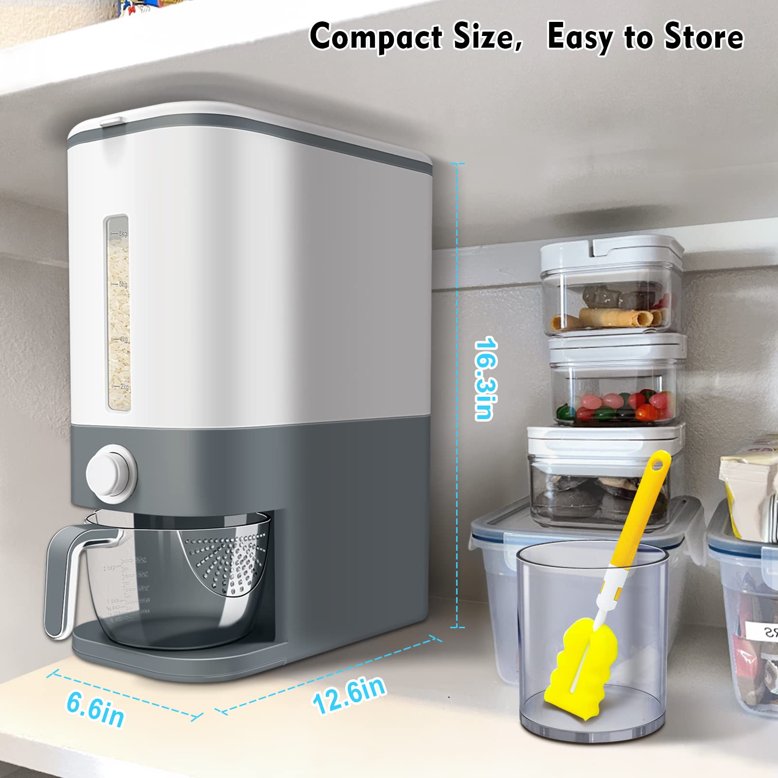 Removable lids for easy cleaning and quick access to interior.