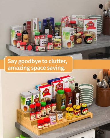 VenDotbi expandable rack demonstrates cabinet-fit design, saving space in small kitchens
