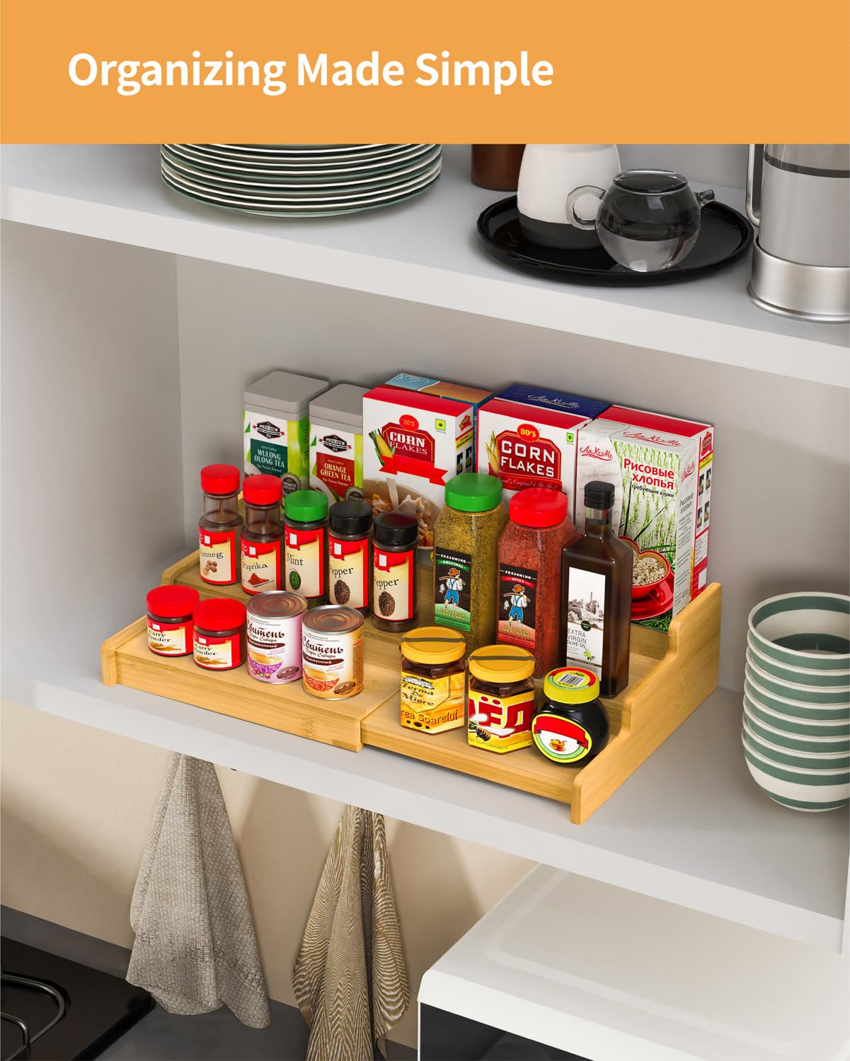 VenDotbi kitchen storage solution helps keep countertops tidy and accessible