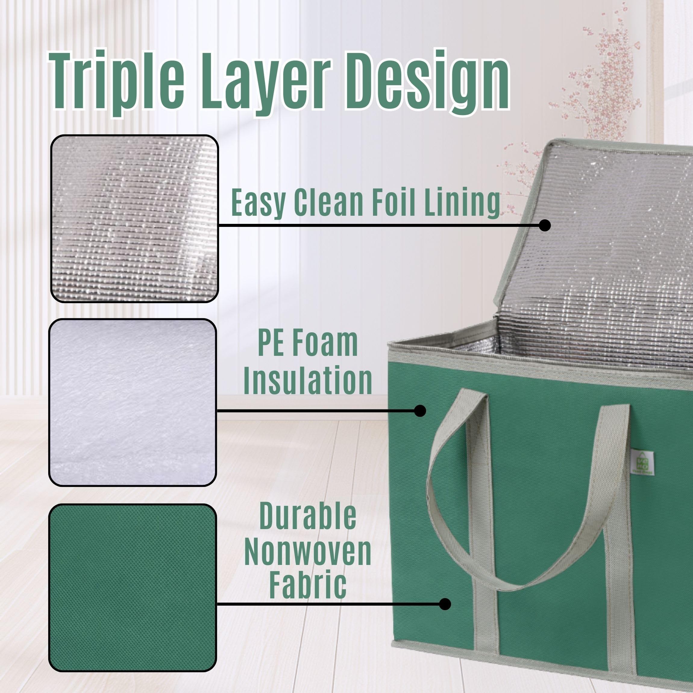 Veno 2-Pack cooler bags with zippered lid for secure transport.