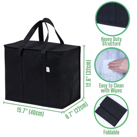 VENO insulated bags – inside with lid, keeps items secure during delivery.