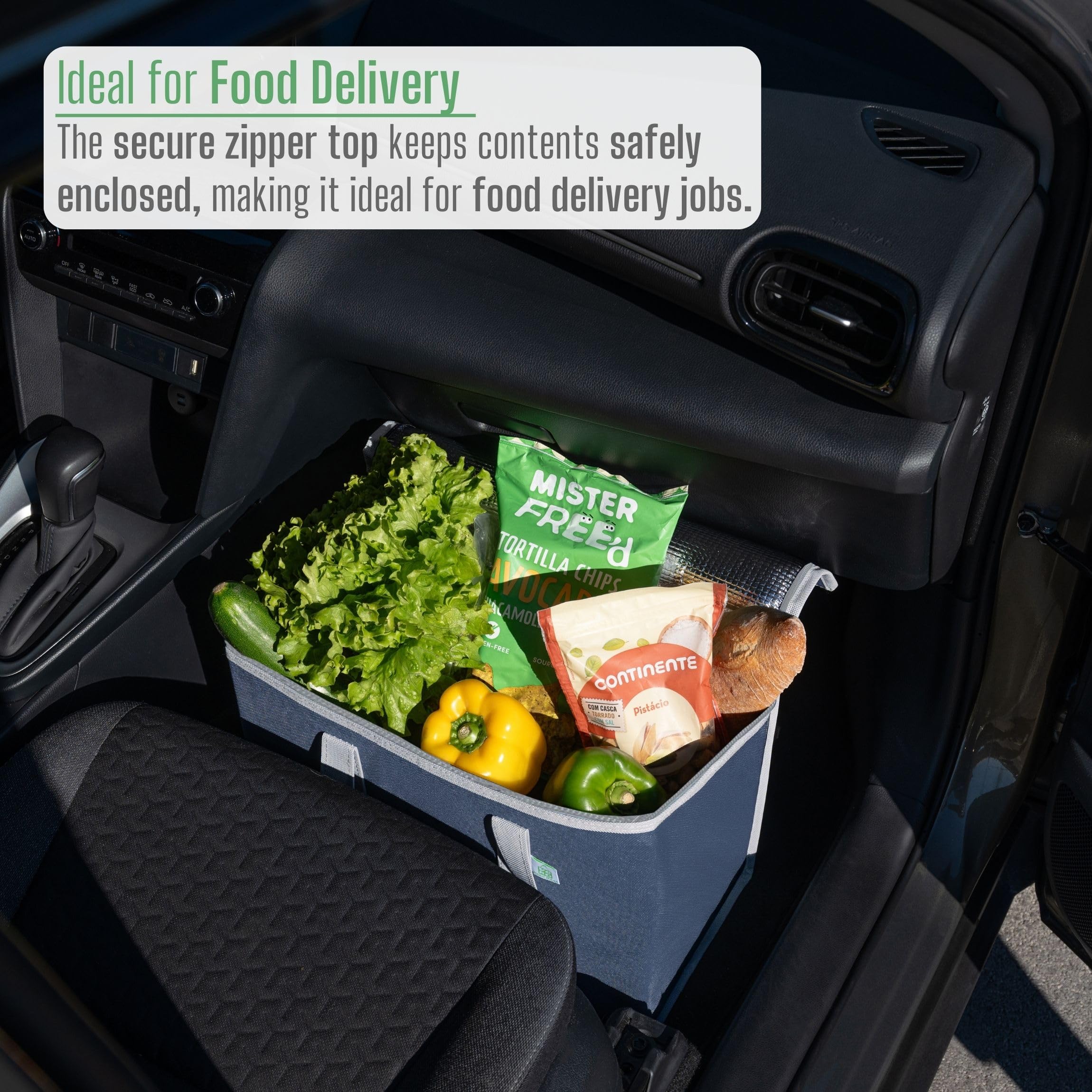 VENO 3 Pack in dark blue supports picnics, groceries, and deliveries.