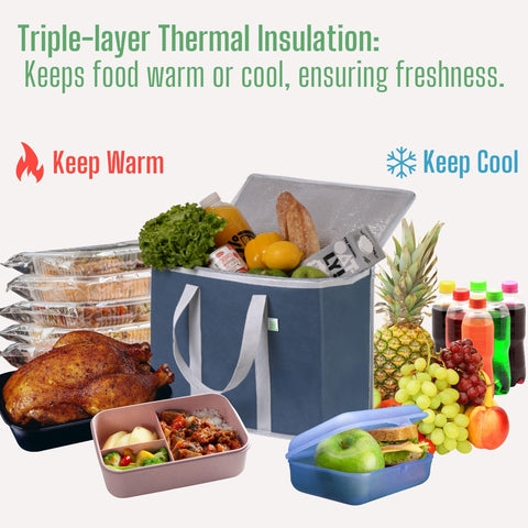 VENO double zipper lid keeps contents secure during transit.