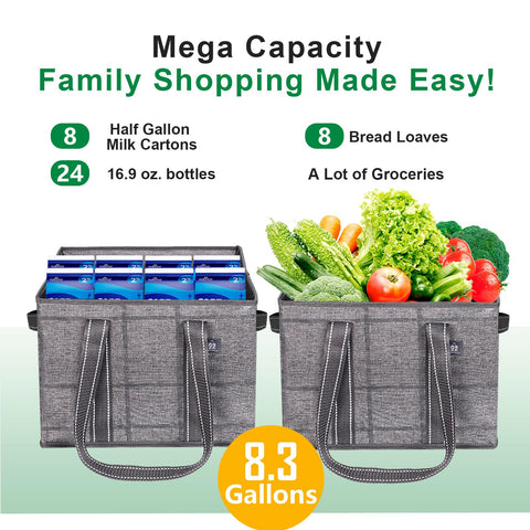 VENO bags collapse flat for compact storage when not in use