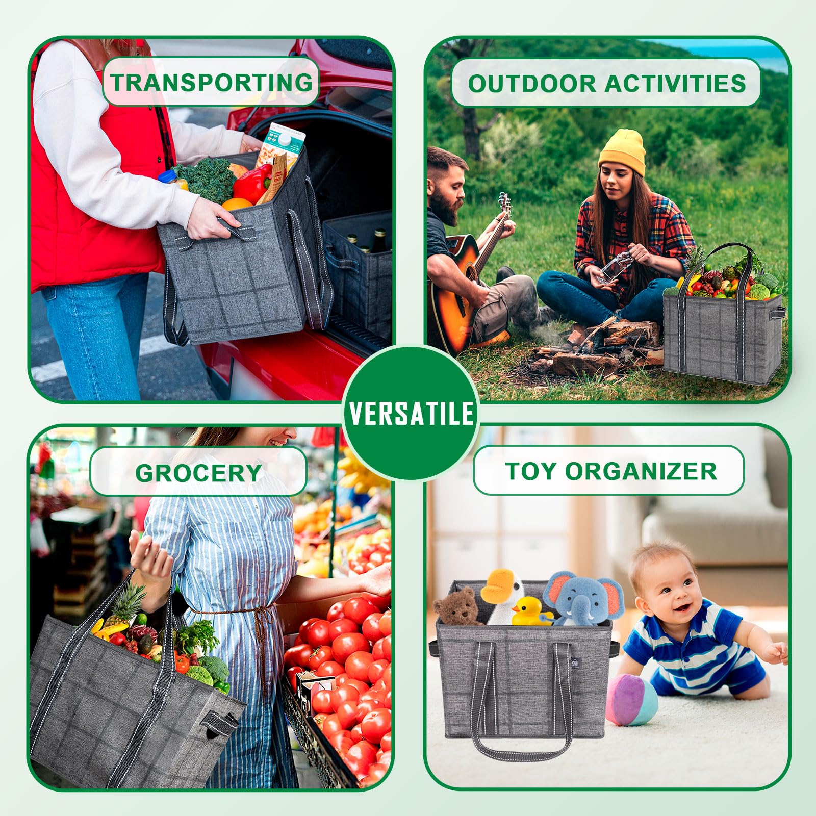 VENO bags are easy to wipe clean after shopping