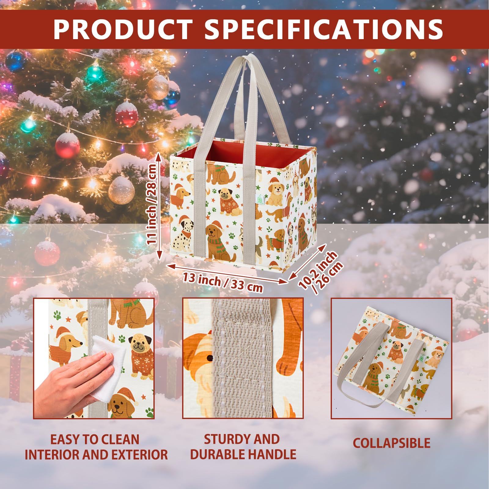 VENO trio of bags in cart keeps groceries organized during checkout.