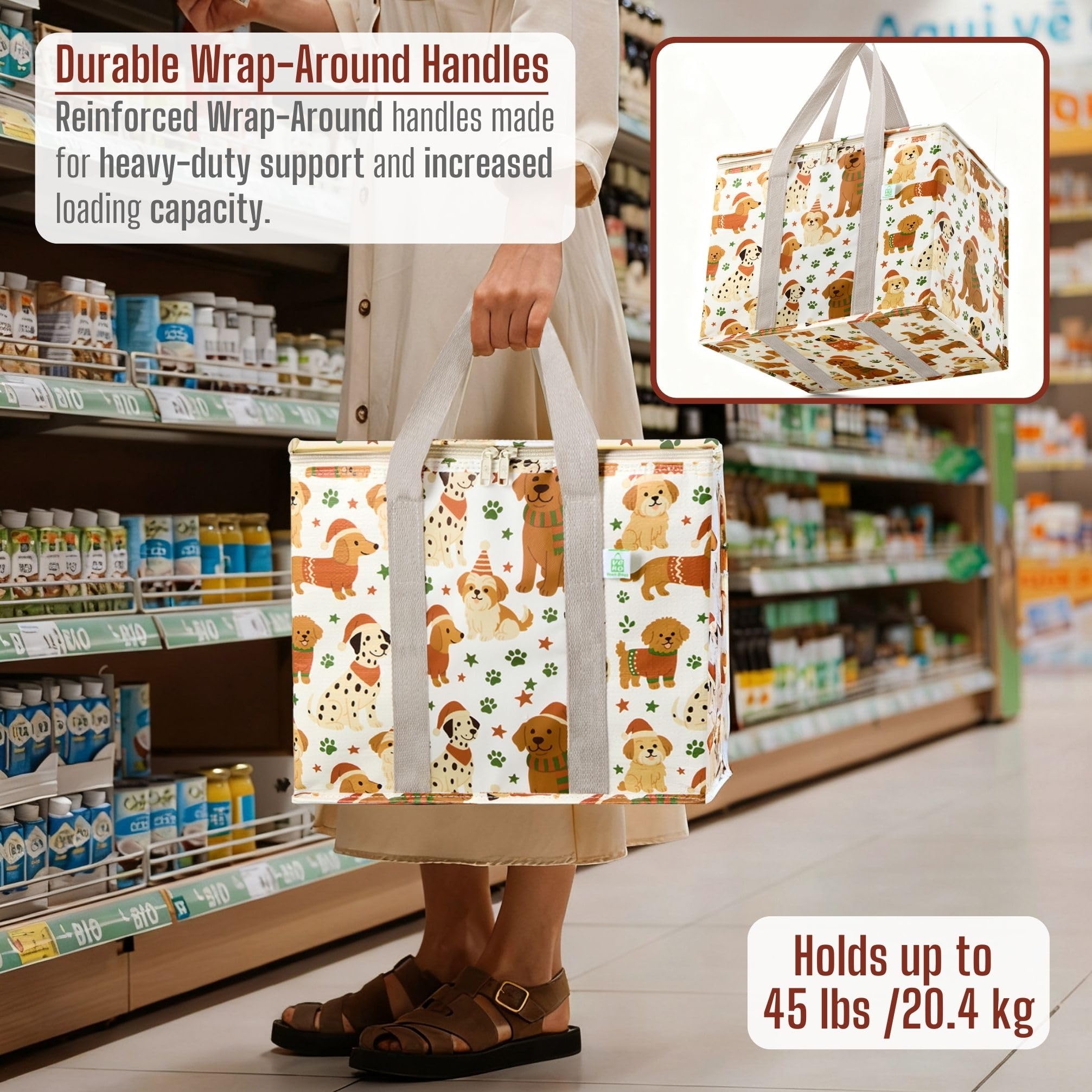 VENO Christmas cooler bag holds up to 40 cans