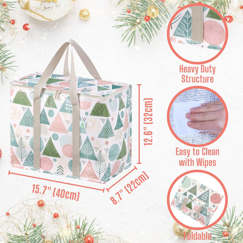 VENO cooler bag with durable handles ready for heavy holiday shopping trips.