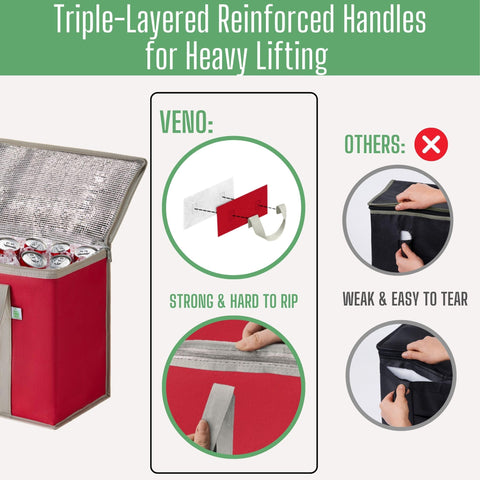 VENO collapsible design folds flat for easy storage.