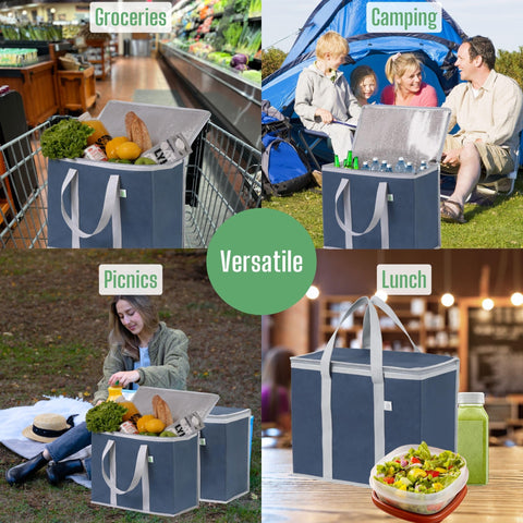 VENO collapsible sides adapt to bulky items and easy storage after shopping.