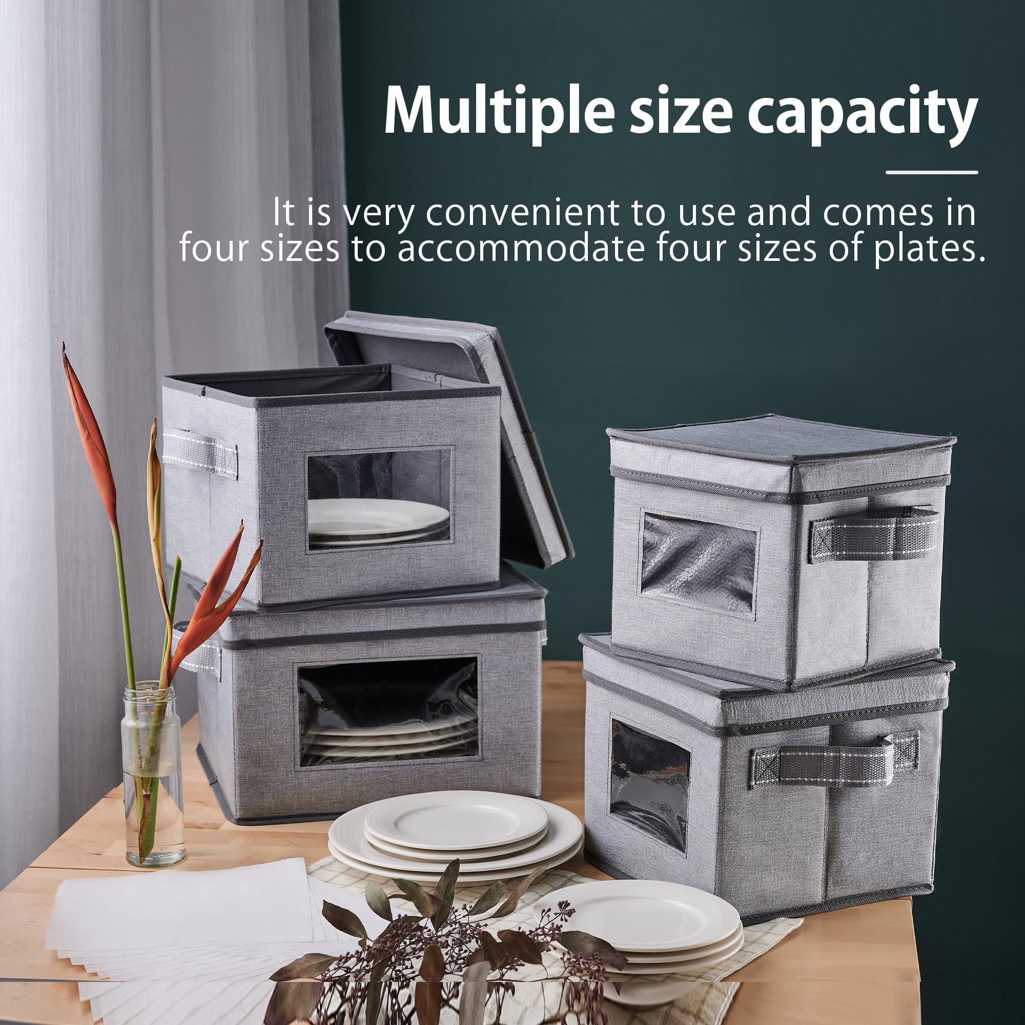 VENO dish storage box with removable dividers highlighting safe plate separation