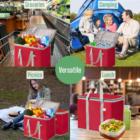 VENO flexible sides accommodate bulky items for easy packing.