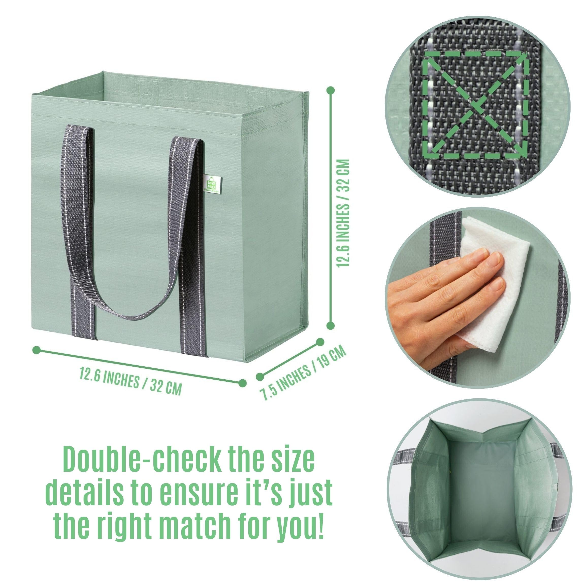 VENO foldable tote bags offer compact storage for quick trips.