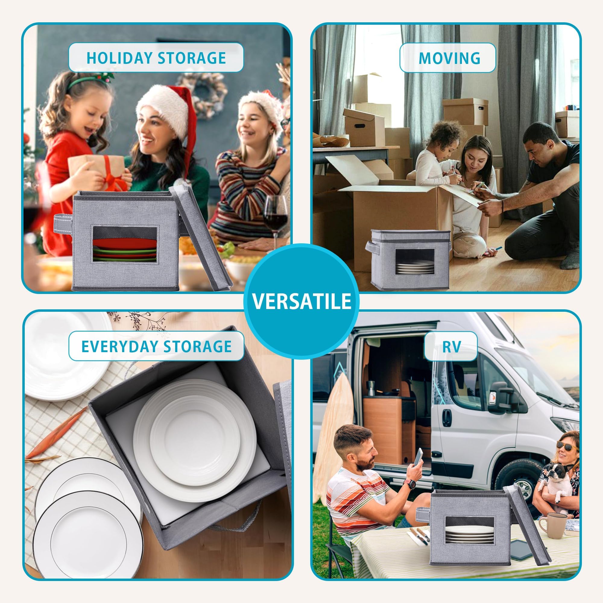 VENO box featuring reinforced handles for easy transport and lifting