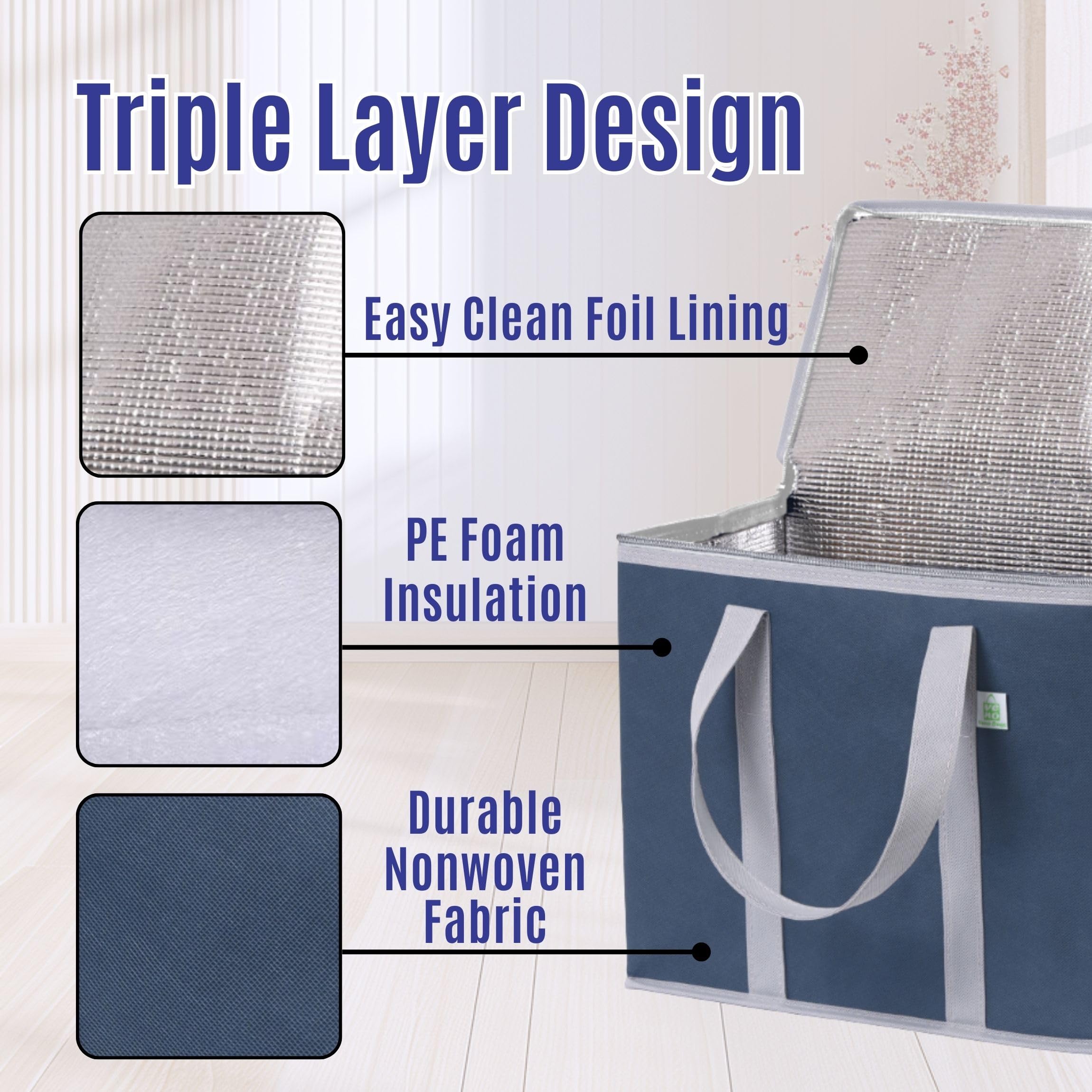 VENO heavy-duty nonwoven fabric built to last for daily groceries and delivery.