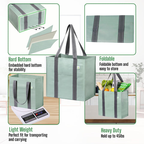 VENO heavy-duty shopping bags with reinforced handles handle daily groceries.