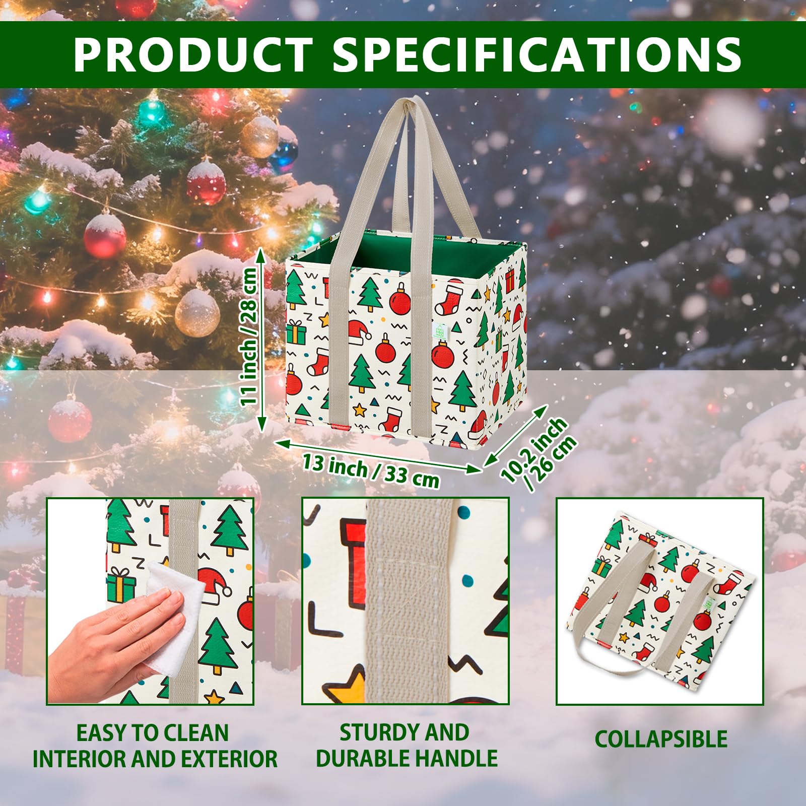 VENO three-pack in cart helps organize holiday shopping and gifts