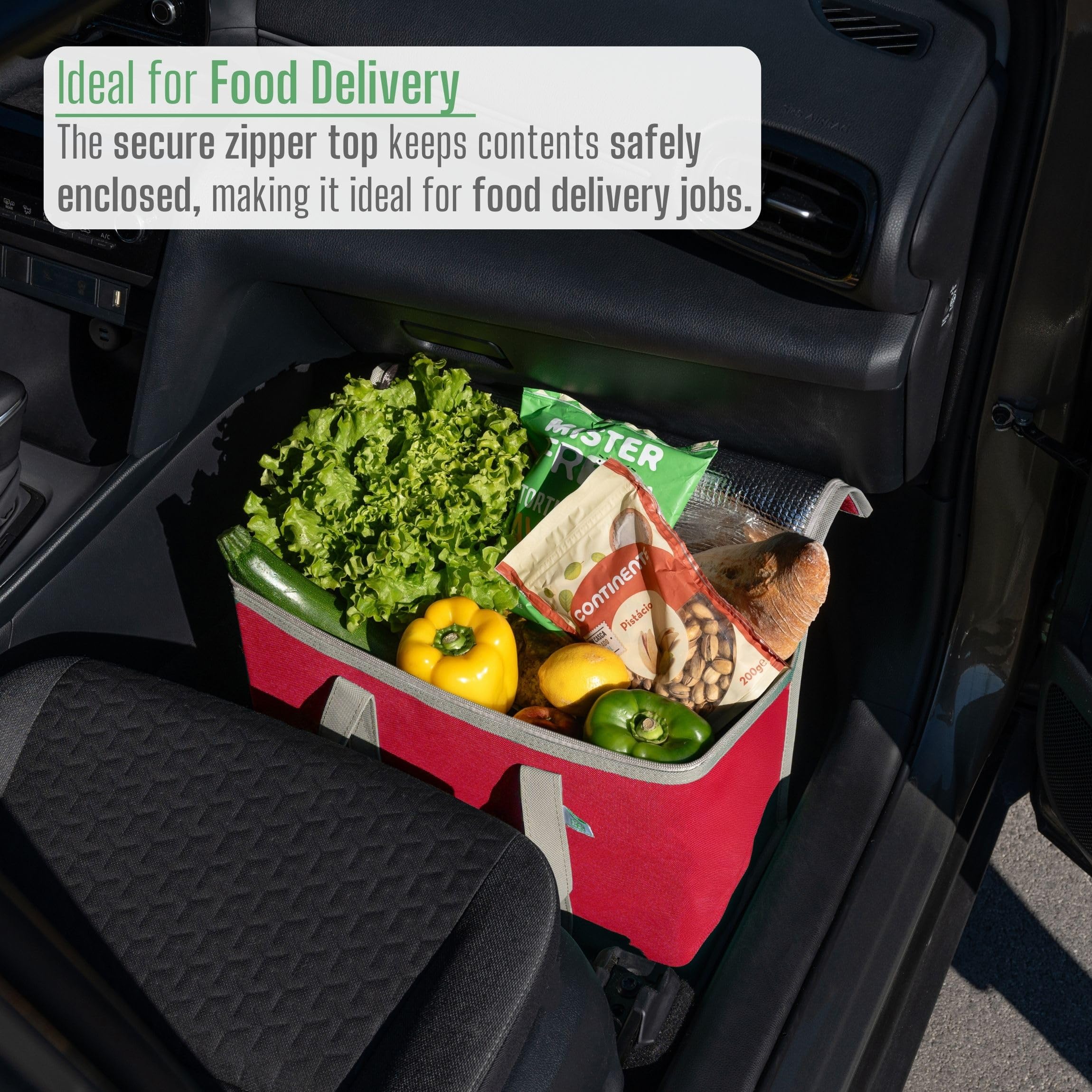 VENO stands upright when loaded, easing loading at checkout.