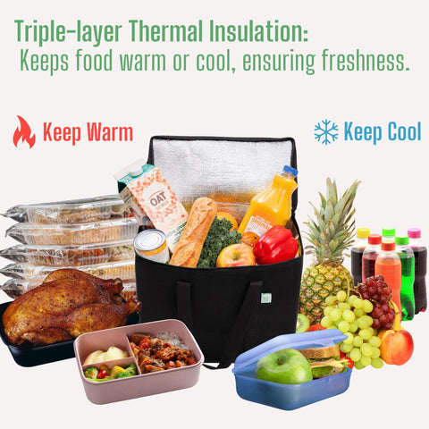 VENO triple-layer insulation helps keep items at stable temperatures.