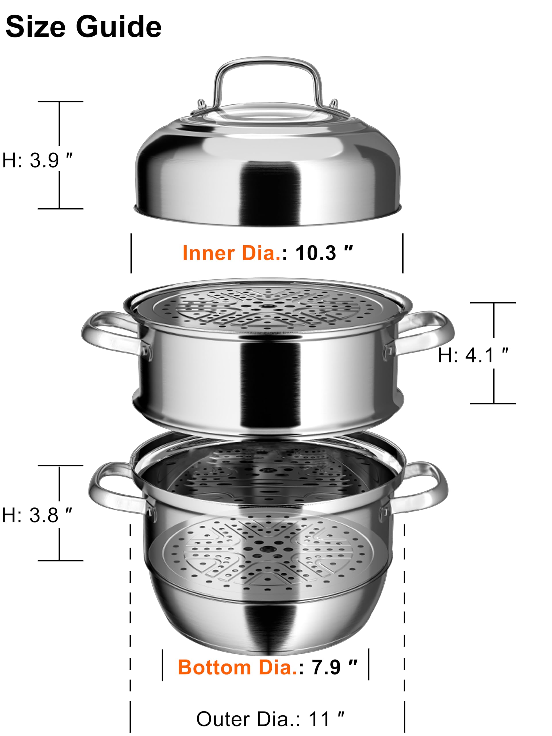 VENTION steamer trays set ready to cook multiple dishes at once.