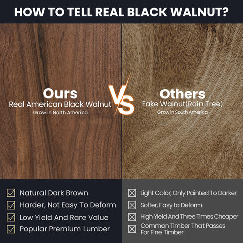 Venusmiles 17-inch walnut cutting board with ample prep space.