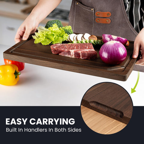 Venusmiles knife-friendly surface protects blades during chopping.
