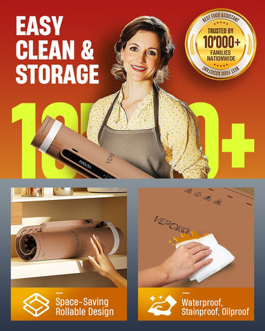 VEPOKA warming mat with child lock and safe operation