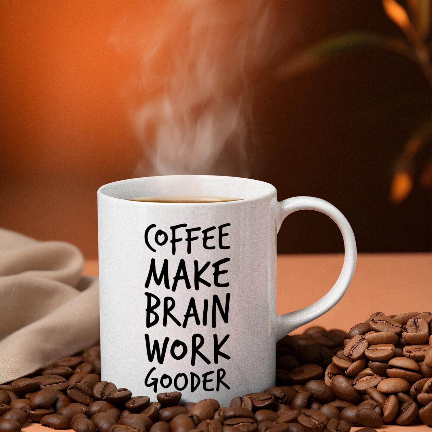 Veracco coffee mug glossy ceramic finish feels premium in hand.