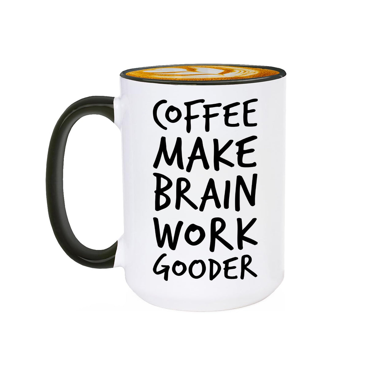 Veracco mug with large C-handle, comfortable grip for daily coffee, tea, or water