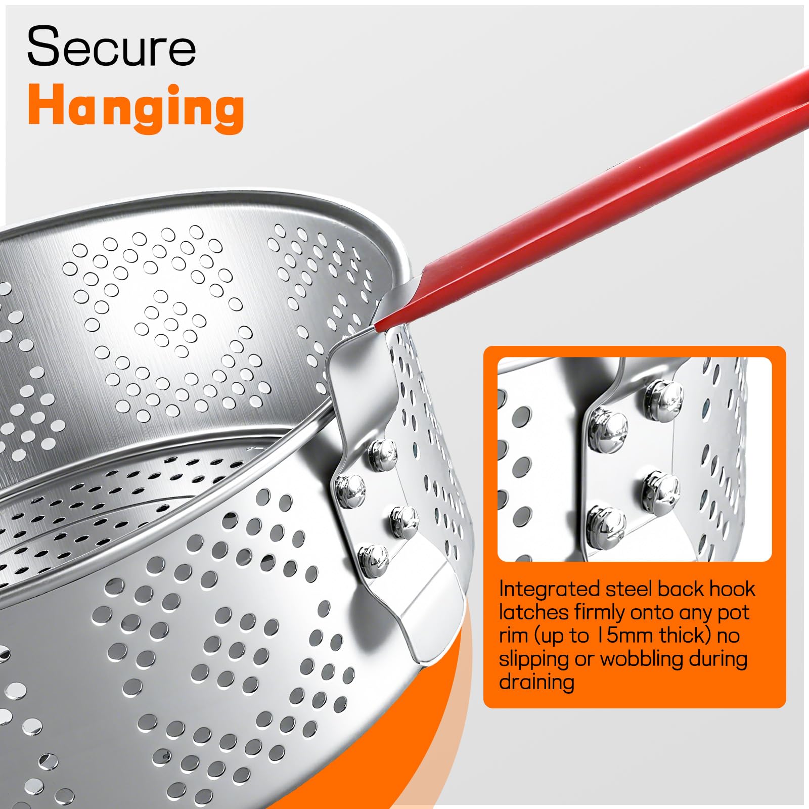 Veralune fixing-rod assembly featured for easy setup and sturdy support during cooking.