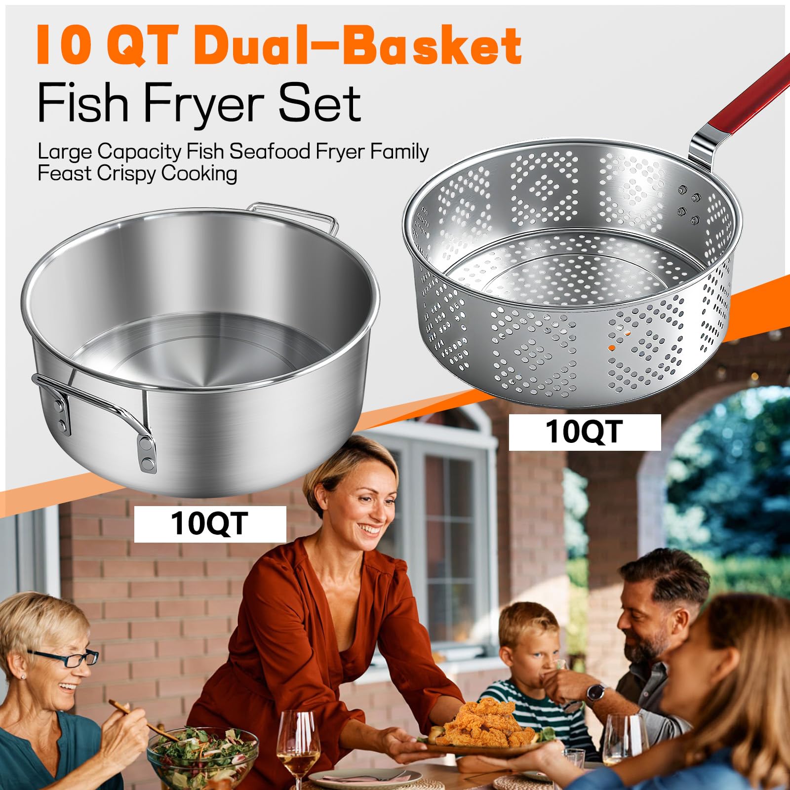 Veralune outdoor cooking setup captured during a backyard fry session for versatile meals.