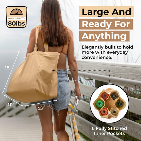VeraMia long shoulder strap and short carry handle offer flexible carrying options.