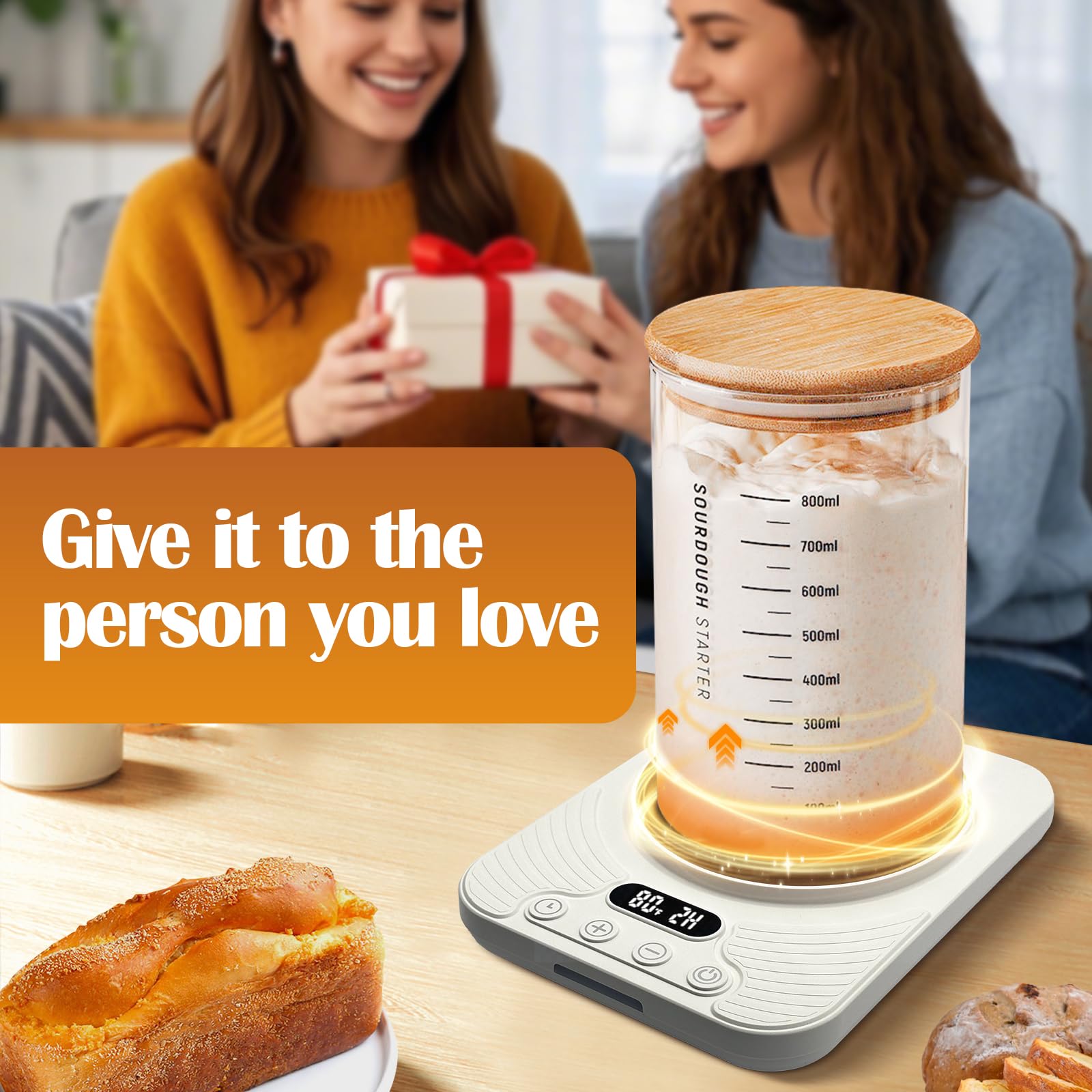 Vercclik sourdough warmer mat is versatile for dough proofing, yogurt, coffee warm, and more.