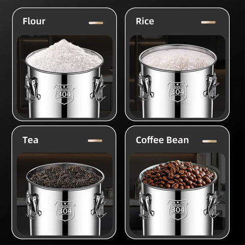 Wide-opening Verdeho container ideal for scooping flour, rice, or beans.