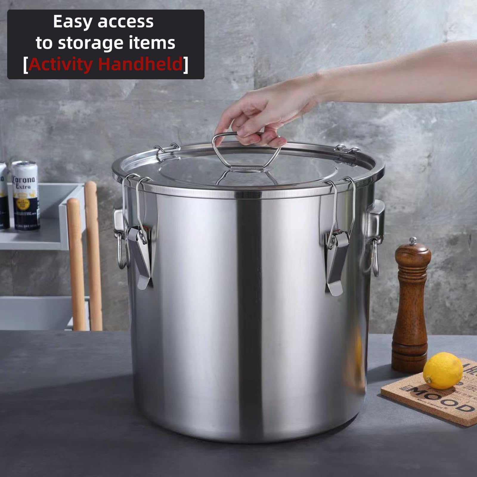 Durable Verdeho 304 stainless steel resists rust and scratches.