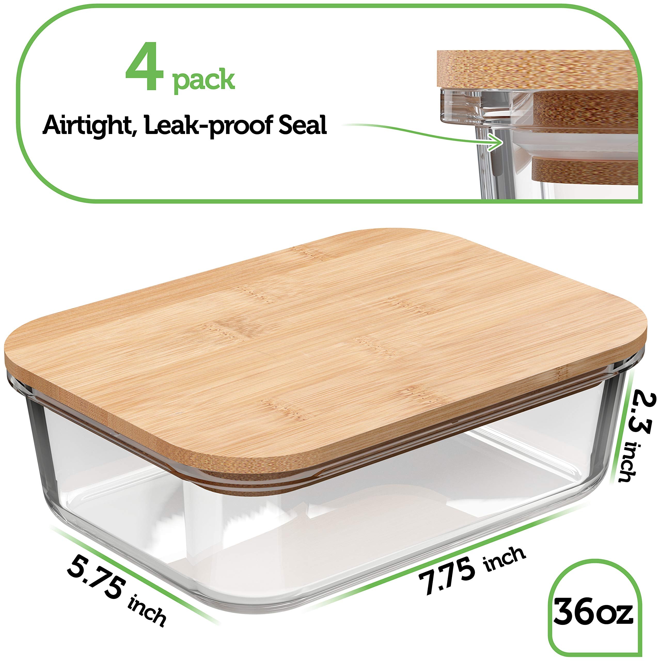 Verel bamboo lids used as cutting boards with airtight containers