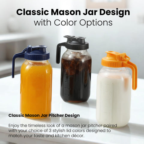 Veri Beond dishwasher-safe mason jar pitcher for easy cleaning